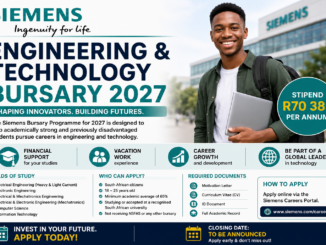 Siemens Bursary Programme for 2027