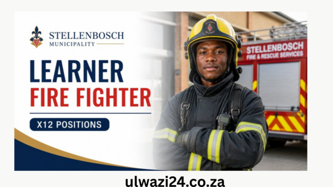 ulwazi24.co.za Fire Fighter Learnership Programme 2026