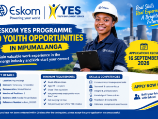 Eskom YES Programme 2026
