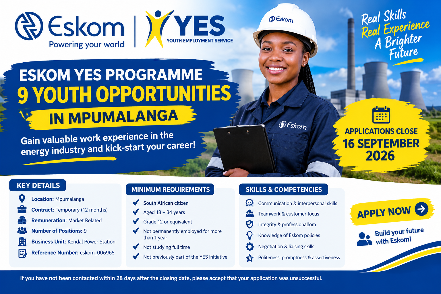 Eskom YES Programme 2026